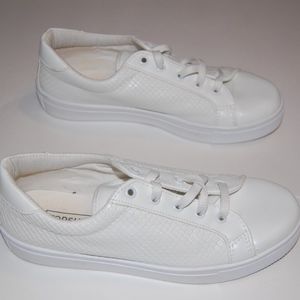 All White Topshop Sneakers
